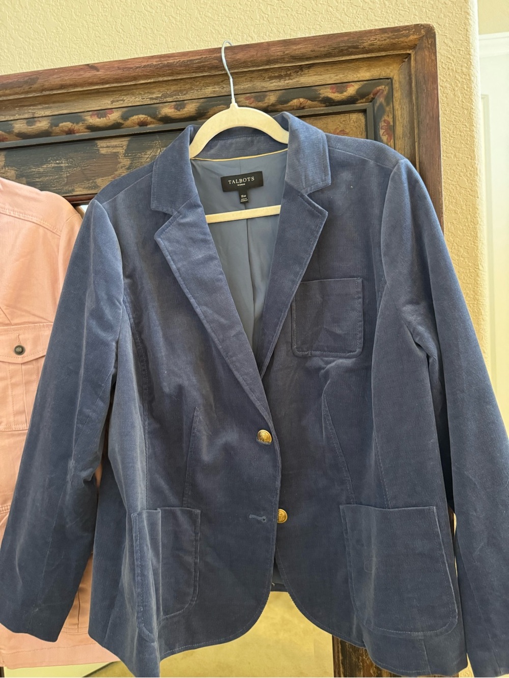 Talbots Blue Corduroy Blazer - Women's Jacket, 16W